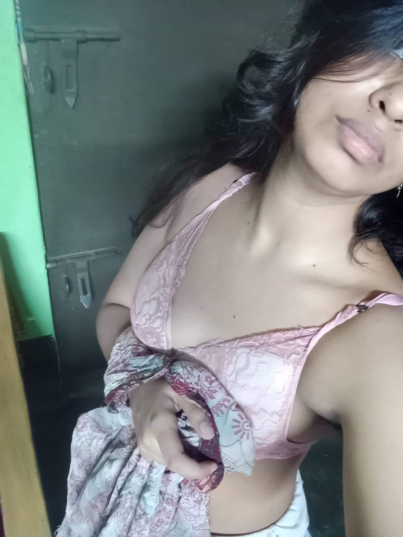Bengali GF Labonno Pressing Boobs And Masturbating With Banana,Cucumber,Carrot (Update) - Additional Image