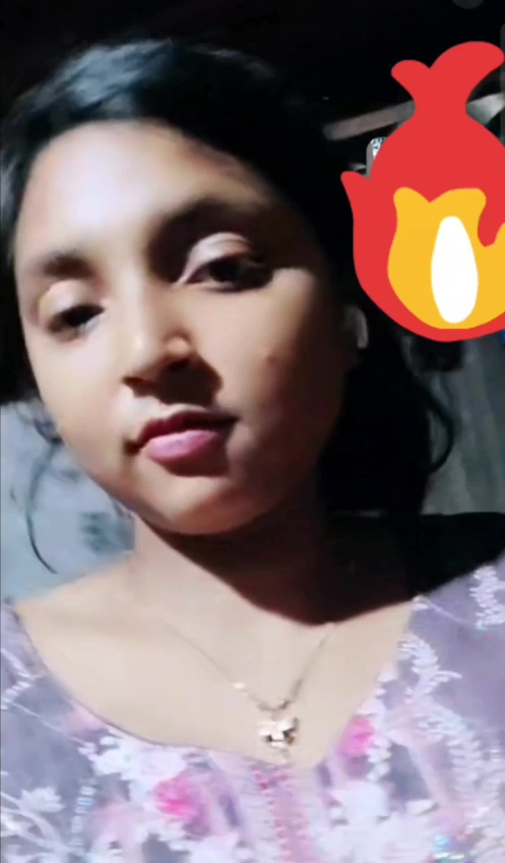 Sexy Cute Chubby Village Girl Rubbing Wet Pussy on VC