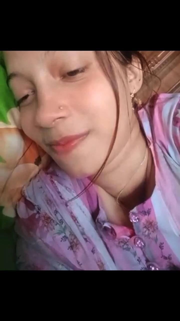 Cute Young GF Pressing Boobs And Showing Pussy To Boyfriend - Additional Image