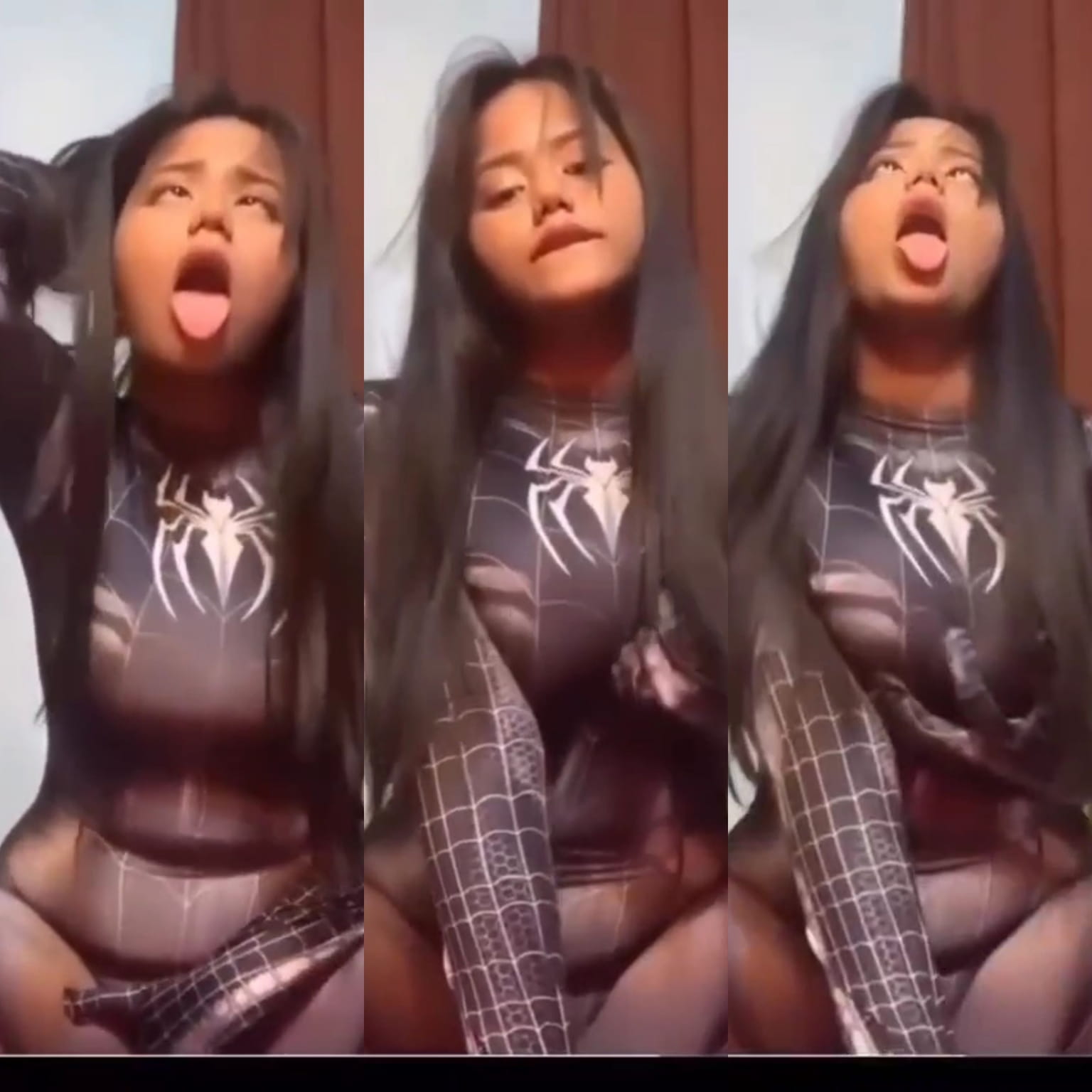Famous Bengali Viral Instgram Influencer Shengnang Spider Girl Fucking Multiple Guys, Threesome And Giving Bj Part 2 - Additional Image