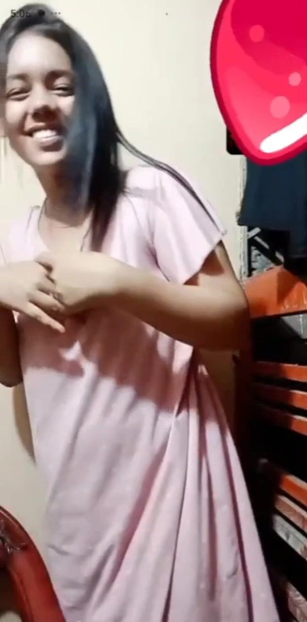 Beautiful Cute Horny Gf Fingering In VC