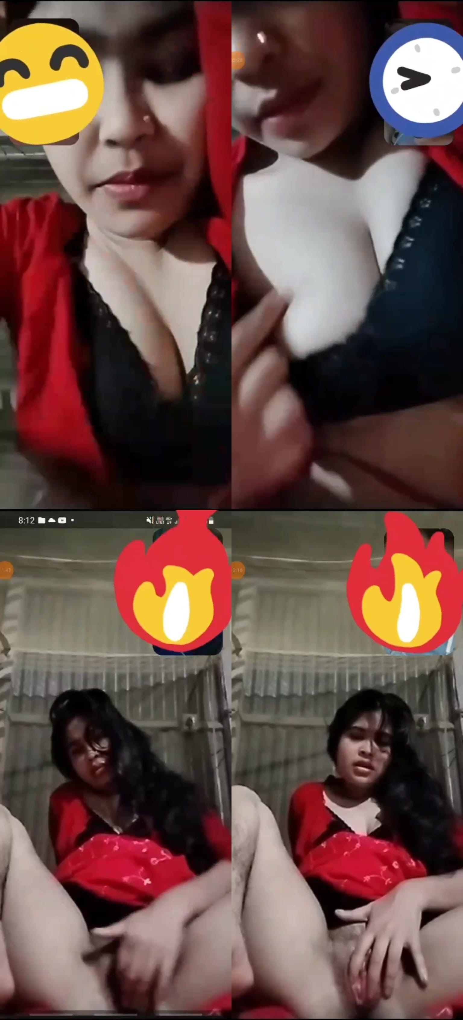 Village ki sabse cute ladki ne dikhayi apni chut videocall me